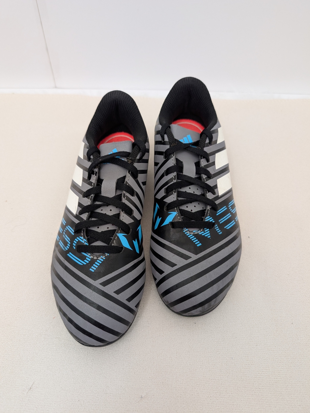 Adidas Nemeziz Messi Soccer Cleats ⚽️ Black/Gray/Blue | Kids/Youth US 3